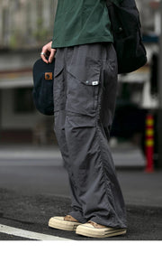 Functional Ripstop Wide Cargo Pants-streetwear-techwear