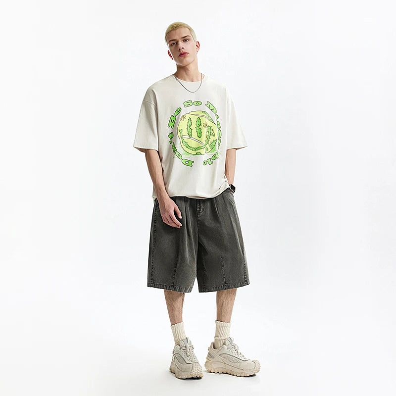 Garment Dyed Long Length Shorts-streetwear-techwear