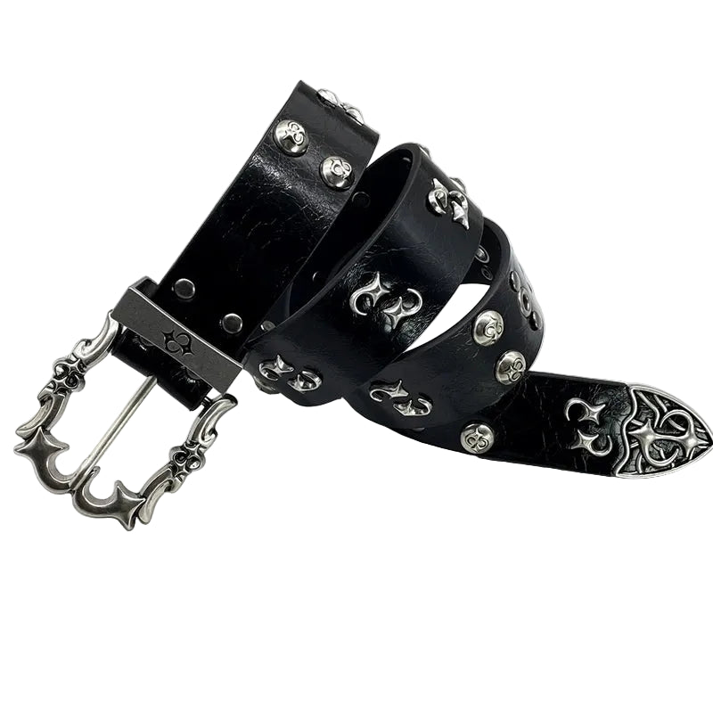 Gothic Hardware Western Belt-streetwear-techwear