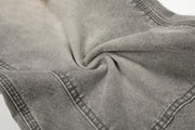 Grey Washed Baggy Carpenter Jeans-streetwear-techwear