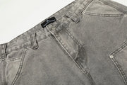 Grey Washed Baggy Carpenter Jeans-streetwear-techwear