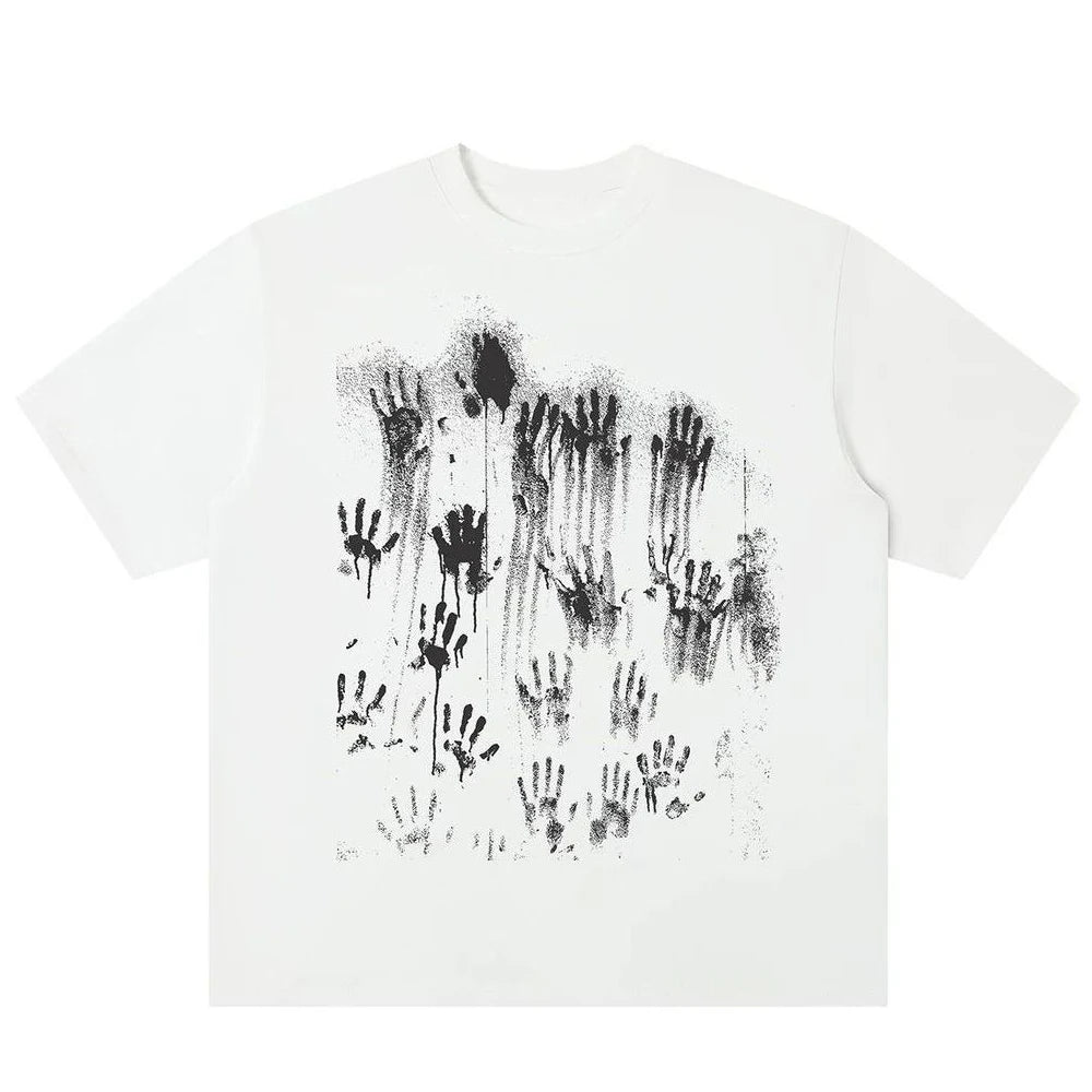 Hand Print Graphic T-Shirt