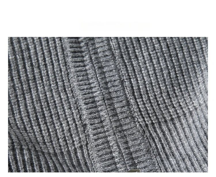 Heavy Ribbed Knit Jacket-streetwear-techwear