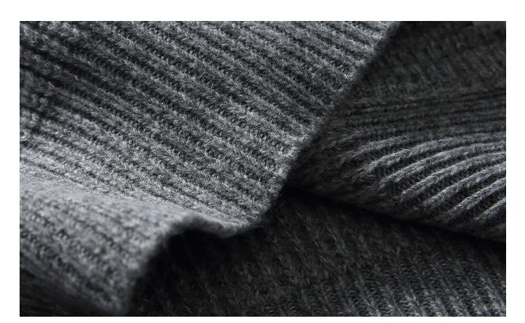 Heavy Ribbed Knit Jacket-streetwear-techwear