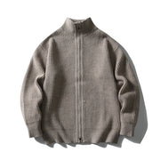 Heavy Ribbed Knit Jacket-streetwear-techwear