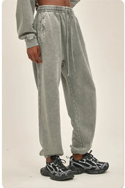 Heavyweight Acid Washed Sweatpants-streetwear-techwear