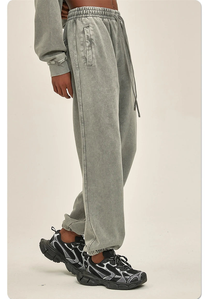 Heavyweight Acid Washed Sweatpants-streetwear-techwear