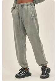 Heavyweight Acid Washed Sweatpants-streetwear-techwear