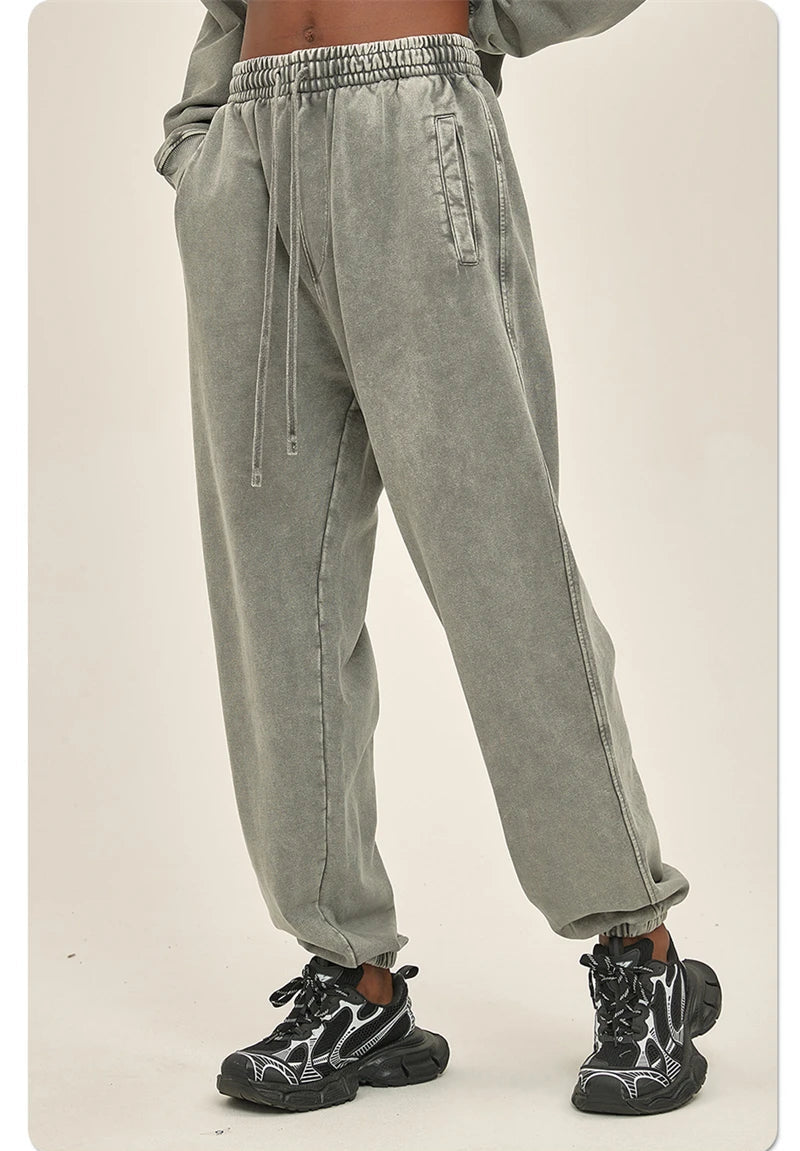 Heavyweight Acid Washed Sweatpants-streetwear-techwear