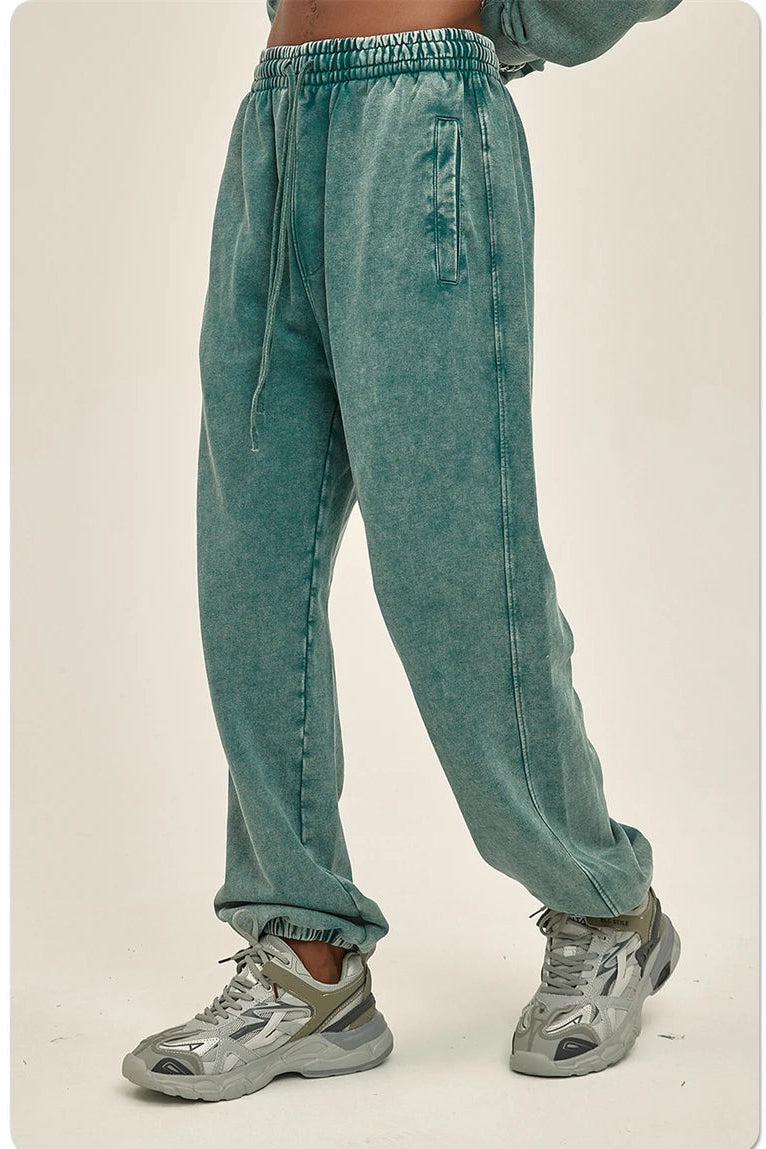 Heavyweight Acid Washed Sweatpants-streetwear-techwear