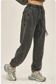 Heavyweight Acid Washed Sweatpants-streetwear-techwear