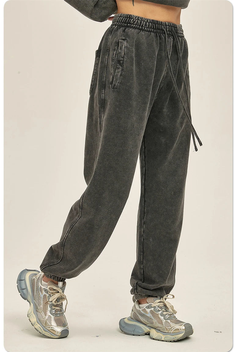 Heavyweight Acid Washed Sweatpants-streetwear-techwear