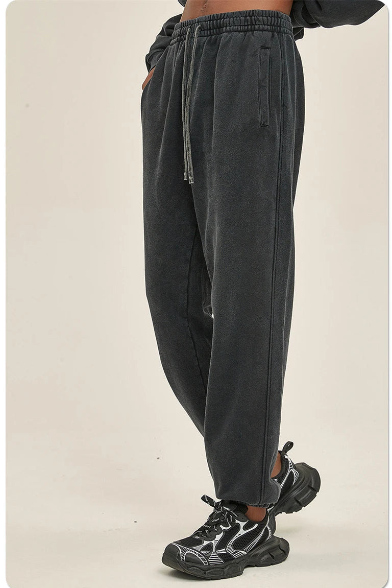 Heavyweight Acid Washed Sweatpants-streetwear-techwear