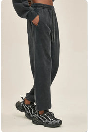 Heavyweight Acid Washed Sweatpants-streetwear-techwear