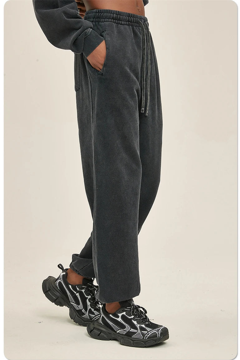 Heavyweight Acid Washed Sweatpants-streetwear-techwear