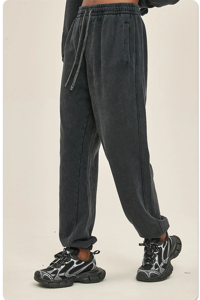 Heavyweight Acid Washed Sweatpants-streetwear-techwear