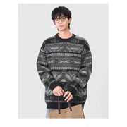 Jacquard Grandad Jumper-streetwear-techwear