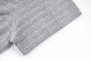 Jacquard Texture Stripe T-Shirt-streetwear-techwear