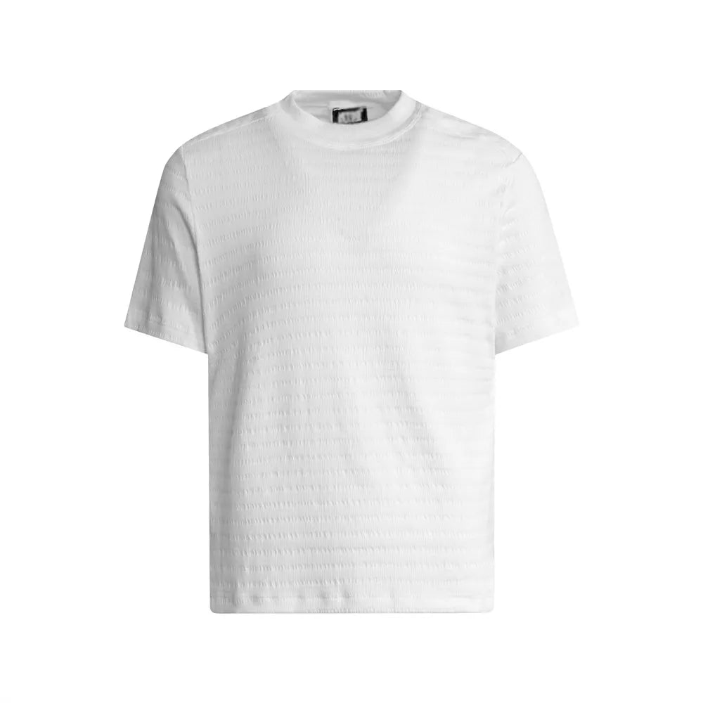 Jacquard Texture Stripe T-Shirt-streetwear-techwear