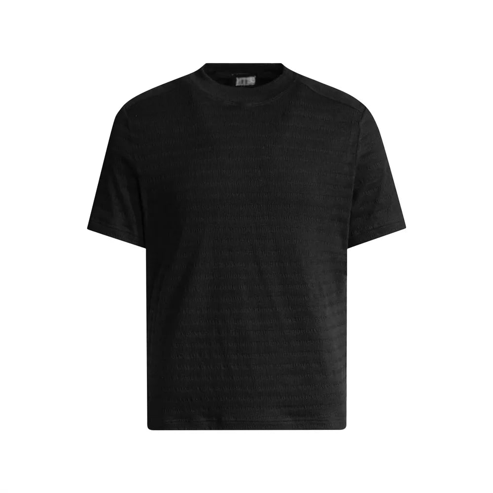 Jacquard Texture Stripe T-Shirt-streetwear-techwear