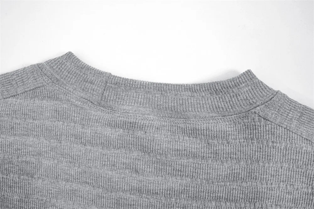 Jacquard Texture Stripe T-Shirt-streetwear-techwear