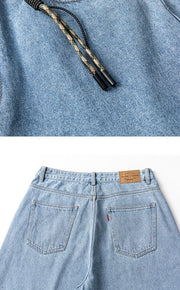 Keychain Denim Knee Length Jorts-streetwear-techwear