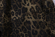 Leopard Print Cargo Shorts-streetwear-techwear