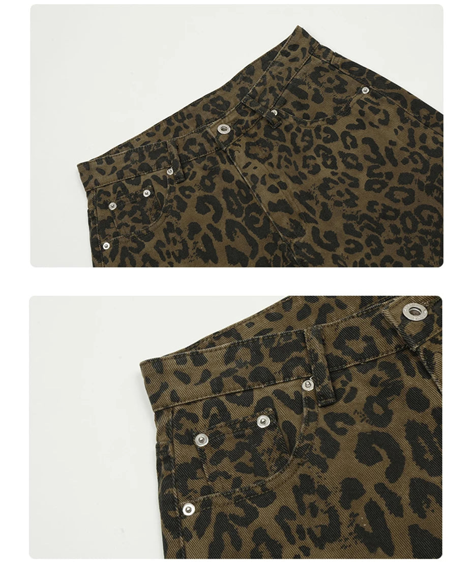 Leopard Print Jorts-streetwear-techwear