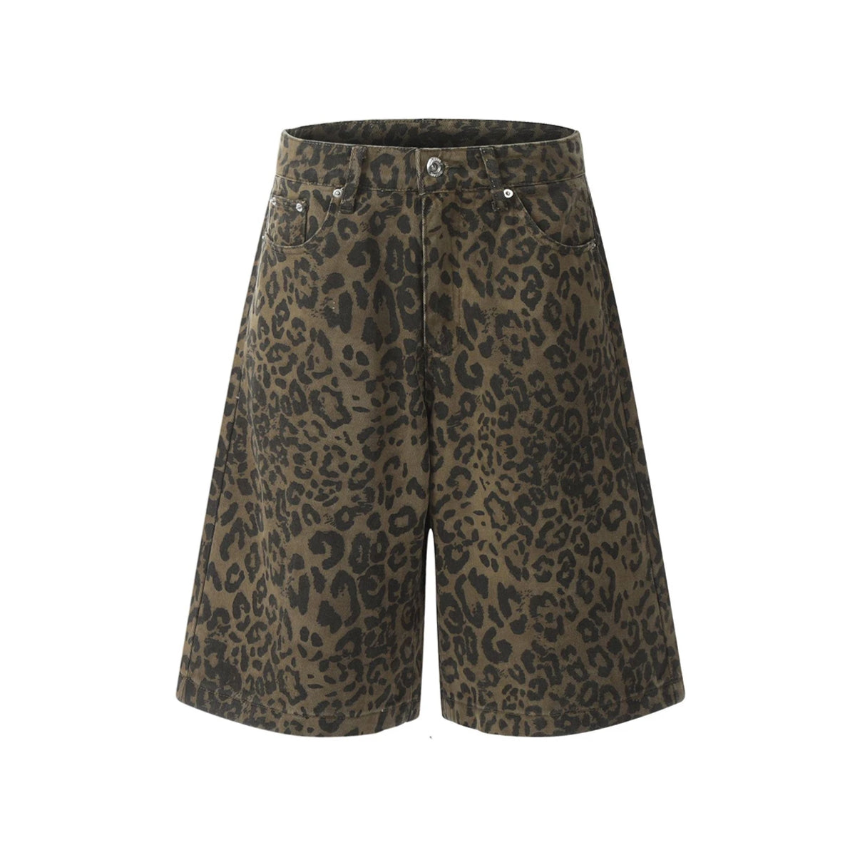 Leopard Print Jorts-streetwear-techwear