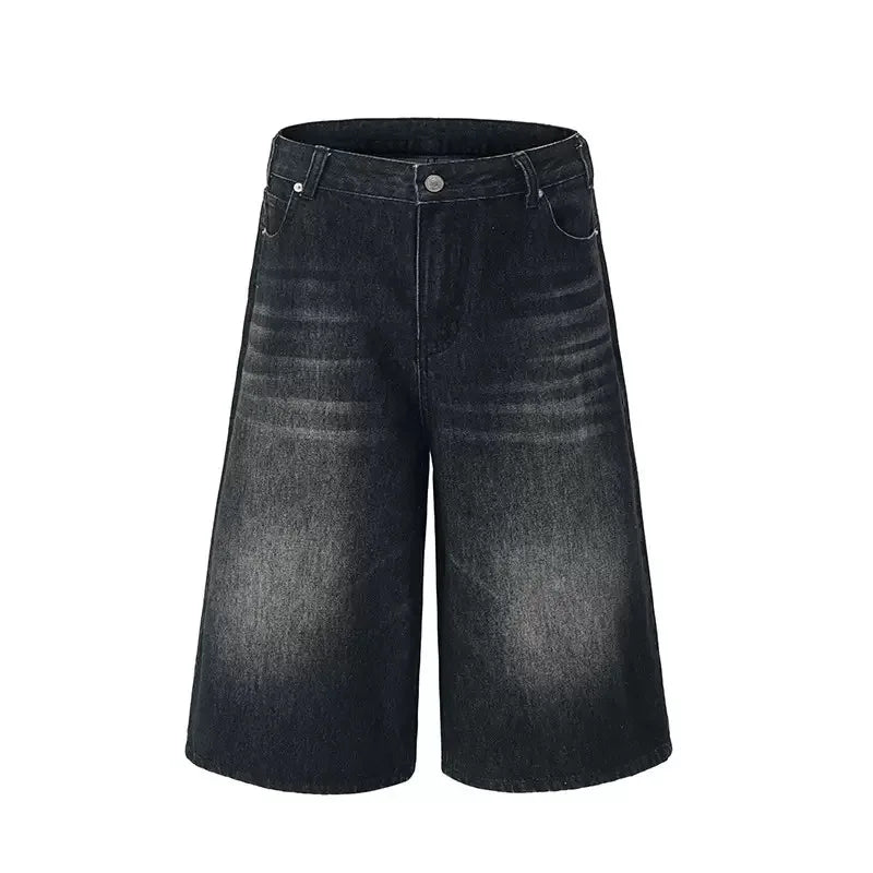 Long Length Vintage Wash Jorts-streetwear-techwear
