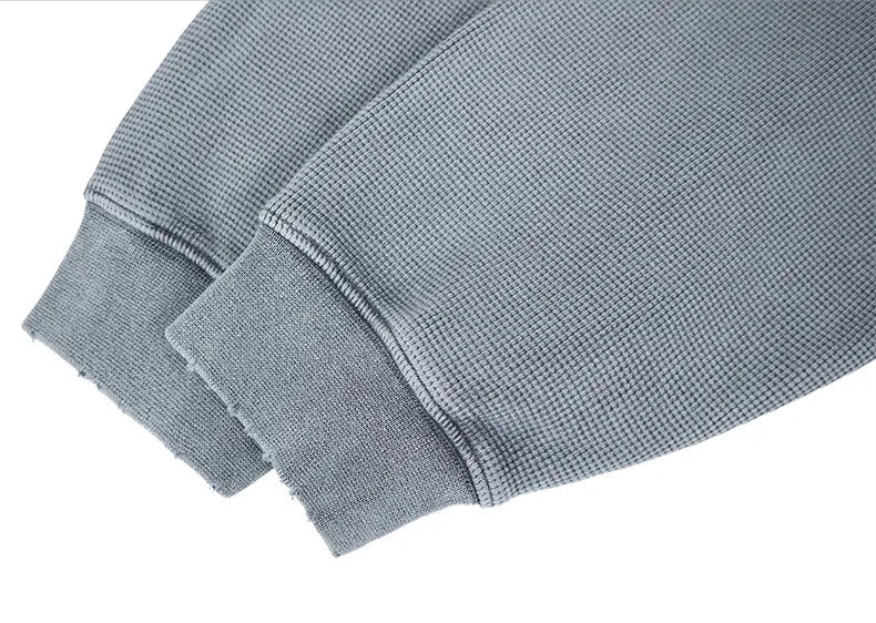 Long Sleeve Waffle T-Shirt-streetwear-techwear