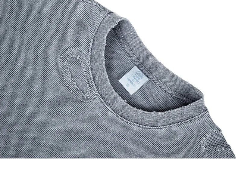 Long Sleeve Waffle T-Shirt-streetwear-techwear