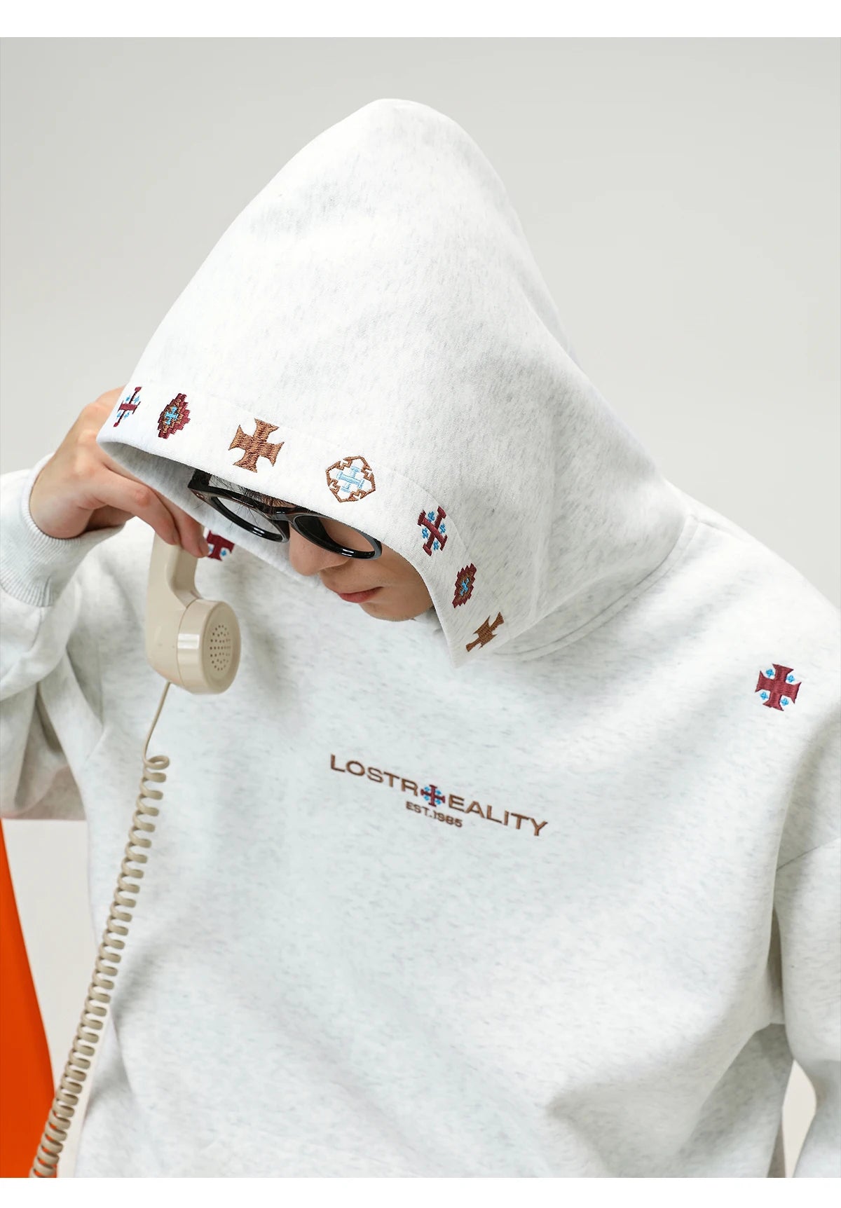 Lost Reality Embroidered Hoodie-streetwear-techwear