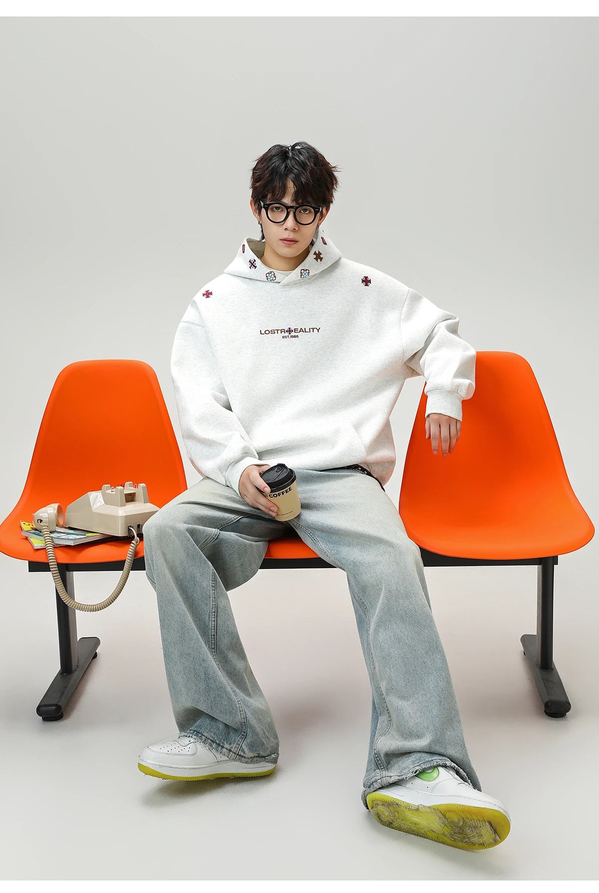 Lost Reality Embroidered Hoodie-streetwear-techwear