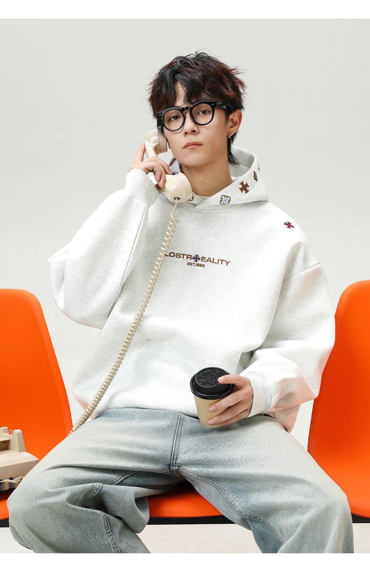 Lost Reality Embroidered Hoodie-streetwear-techwear