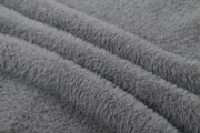 Lyric Symbol Faux Fur Zip-up Sweater-streetwear-techwear