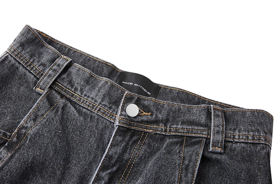 MADE EXTREME Seam Detail Jeans-streetwear-techwear