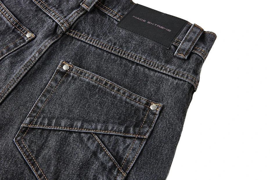 MADE EXTREME Seam Detail Jeans-streetwear-techwear