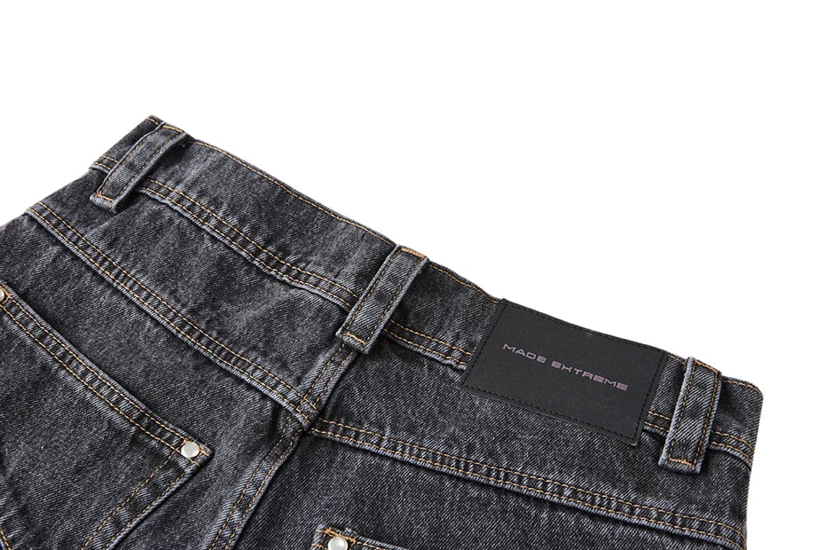 MADE EXTREME Seam Detail Jeans-streetwear-techwear