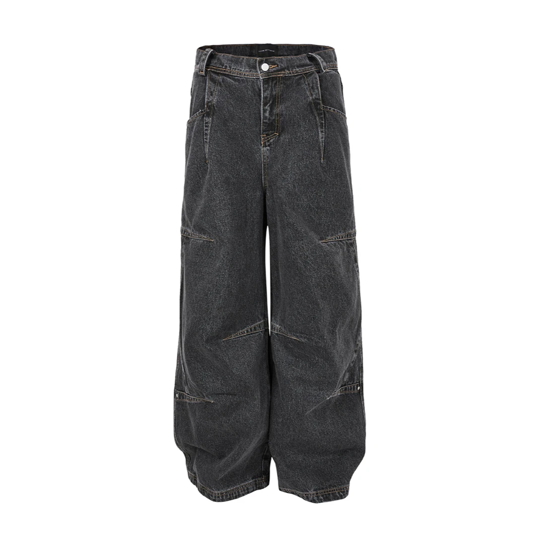 MADE EXTREME Seam Detail Jeans-streetwear-techwear