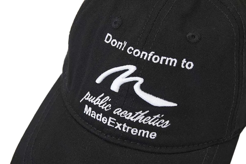 MADE EXTREME Slogan Embroidery Baseball Cap-streetwear-techwear