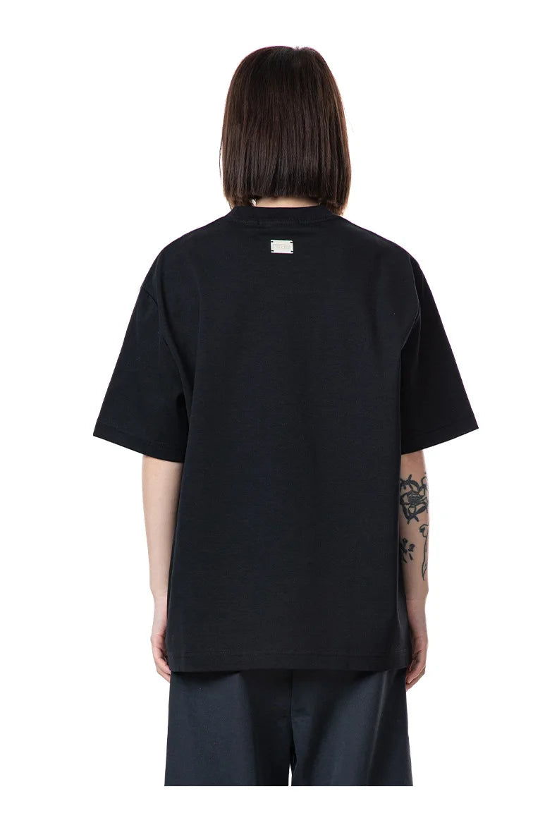 MADE EXTREME Studded Metal Logo T-Shirt-streetwear-techwear