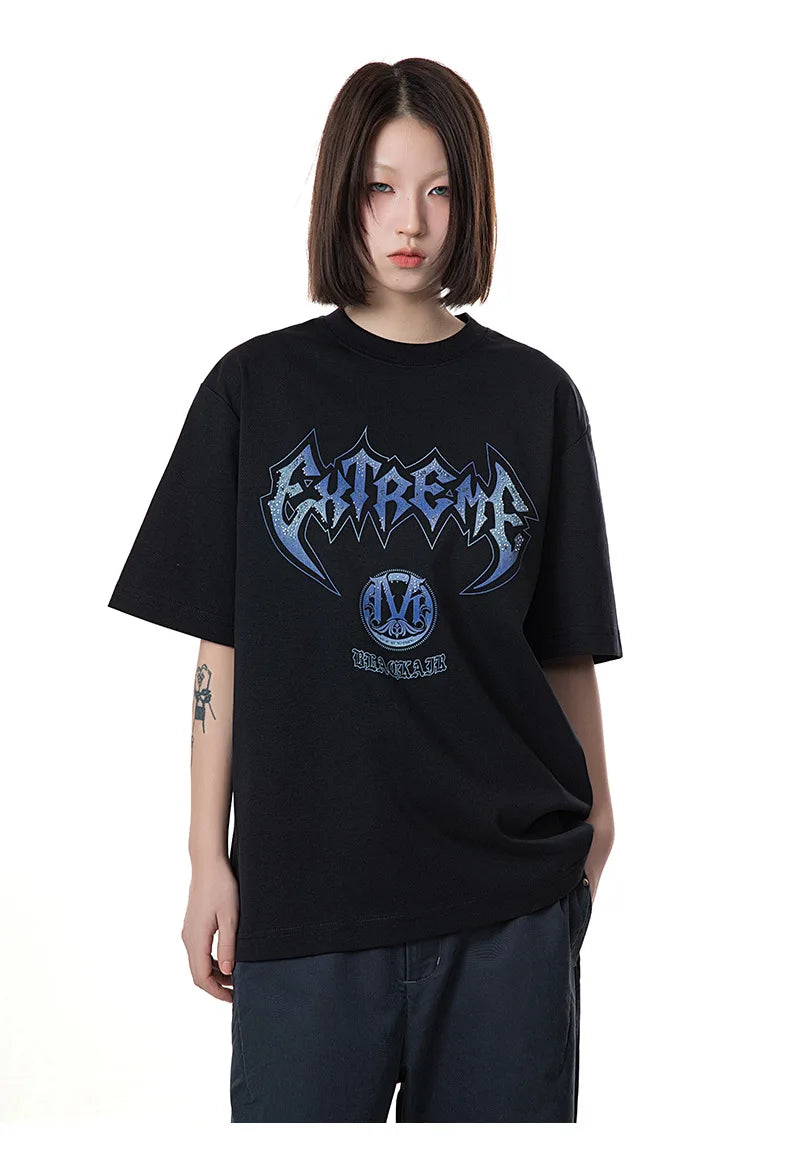 MADE EXTREME Studded Metal Logo T-Shirt-streetwear-techwear