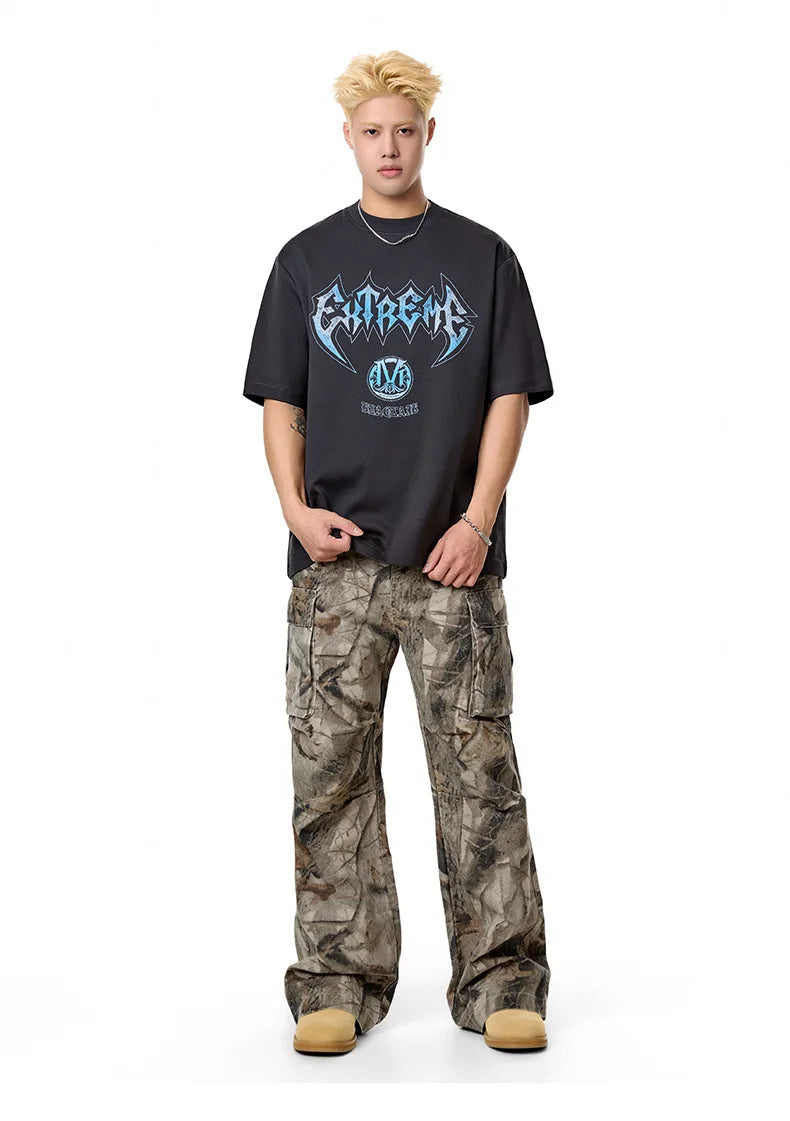 MADE EXTREME Studded Metal Logo T-Shirt-streetwear-techwear