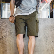 MADEN Herringbone Twill Cargo Shorts-streetwear-techwear