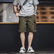 MADEN Herringbone Twill Cargo Shorts-streetwear-techwear