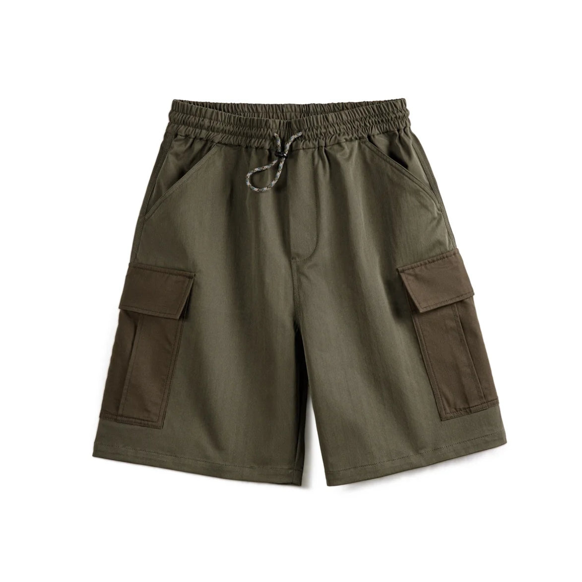 MADEN Herringbone Twill Cargo Shorts-streetwear-techwear