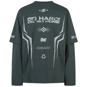 MCCANN 'Overdrive' Layered Long Sleeve T-Shirt-streetwear-techwear