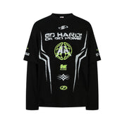 MCCANN 'Overdrive' Layered Long Sleeve T-Shirt-streetwear-techwear