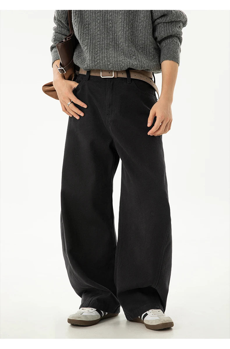 【YOURNUS】Machete Washing Curved Denim Amazon.com: Baggy Machete Jeans Vintage Wash Wide-Leg Casual